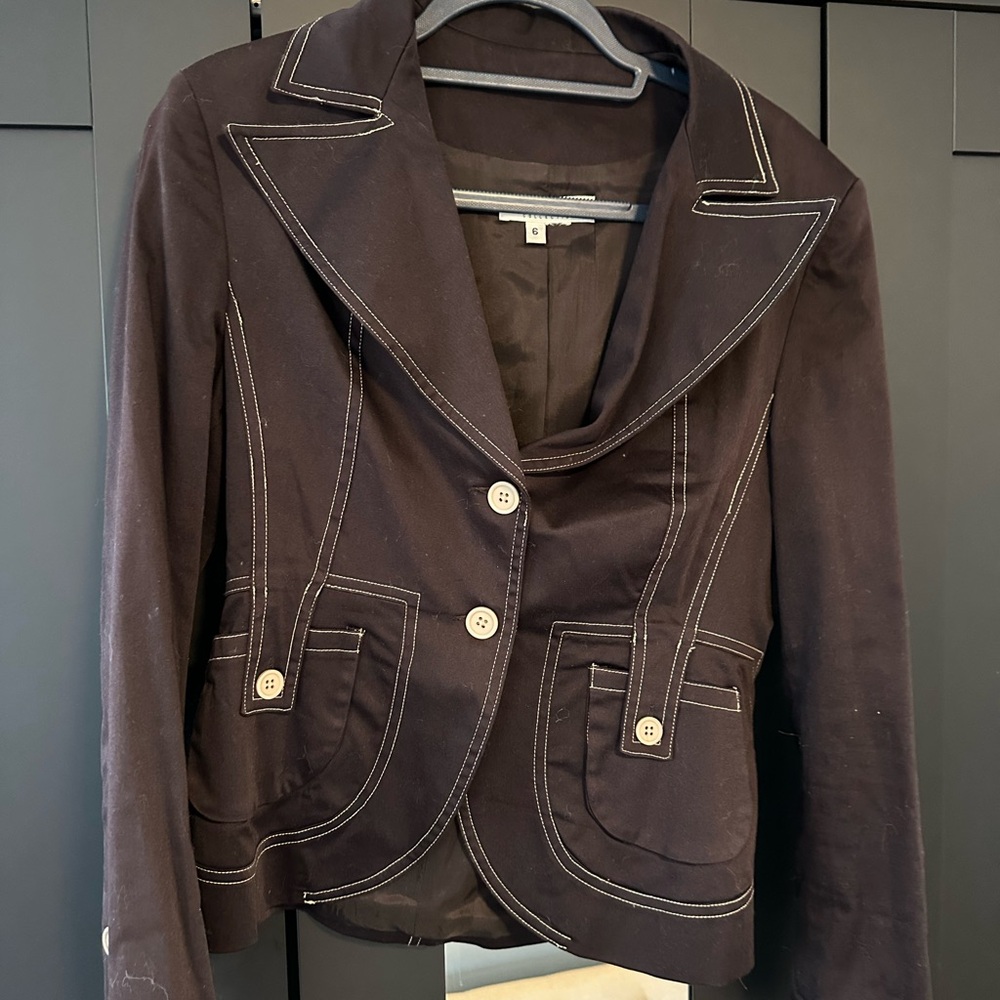 Id collection blazer brown size 6